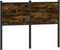 vidaXL - Hoofdbord - 120 - cm - bewerkt - hout - en - staal - gerookt - eikenkleurig
