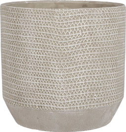 Mica Decorations Jack Bloempot - 21x21x19 cm - Cement - Beige