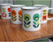 CABANAZ - mok, retro, keramiek, TEA/COFFEE LOLA, set/4 degins, 250 ml