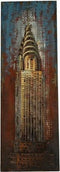 Schilderij Empire state building metaal 3D 120 cm