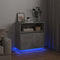 vidaXL - Dressoir - met - LED - Beton - Grijs - 71x34,5x75 - cm - Geperst - Hout