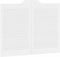 vidaXL - Draaideuren - louvredesign - 1-paar - 80x100 - cm - wit