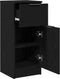 vidaXL - Zwarte - Eiken - Dressoir - 30x30x70 - cm - MDF