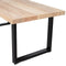 WOOOD Tablo Tafel met U-Poot - Mango/Metaal - 75x180x90