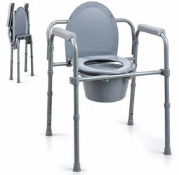 Safe Life® Toiletstoel 3-in-1 - Opvouwbaar - Hoogte verstelbaar - Met emmer