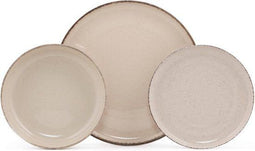Asir Dinneret - Porselein Borden Set - 18 stuks - Kaneel
