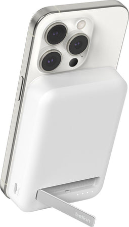 Belkin BoostCharge Pro - PowerBank 10.000 mAh - Qi2 Draadloos Opladen 15W - Wit