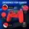 Dragon War Dragonwar Shock 4 - Draadloze Controller - Ergonomisch ontwerp - Rood
