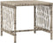 vidaXL - Ligbedden - 2 - stuks - met - Kussens - en - Tafel - Lichtgrijs - Poly - Rattan