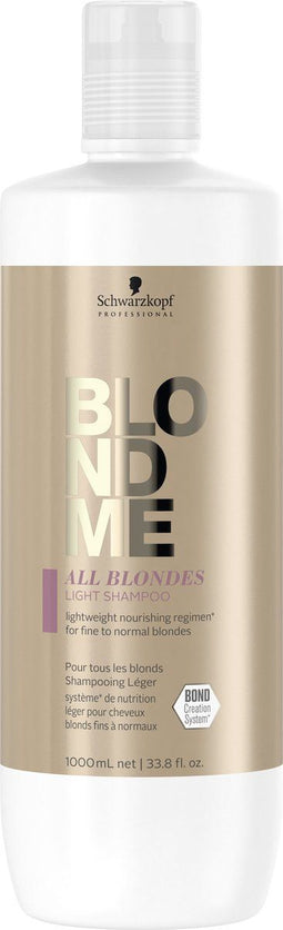 Schwarzkopf BlondMe All Blondes Light Shampoo - 1000 ml - Voor Blondines -