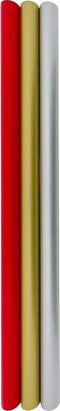 Benza Kerstpapier - Cadeaupapier 80 gr/m2 - Rood Zilver Goud - 3 meter x 70 cm