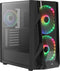 Aerocool NightHawk Duo - Micro ATX/ Mini ITX/ ATX Midtower Behuizing - RGB Verlichting - Zwart