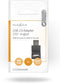 USB-A Adapter - USB 2.0 - USB-A Male - USB-A Female - 480 Mbps - Rond - Vernikkeld - PVC - Zwart - Envelop