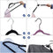 Hoppa! - Zwarte Plastic Kledinghangers - Antislip oppervlak - Ruimtebesparend ontwerp - (20 stuks)