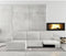 Hoes voor chaise longue met korte armleuning links Eysa JAZ Wit 120 x 120 x 360 cm