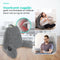 WorldWide Products Leeskussen - Relax kussen memory foam - Ergonomisch met armsteunen - Fluweel grijs