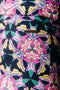 Colourful Rebel Graphic Flower Peached Flare Pants - Stretch - M