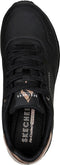 Skechers Uno - Golden Air - Dames Sneakers - Air-Cooled Memory Foam - Zwart