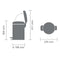 Brabantia NewIcon Prullenbak - 3 liter - Brilliant Steel