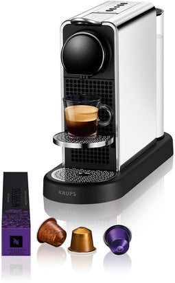 Krups Nespresso CitiZ Platinum - Koffiemachine - 4 koffiespecialiteiten - RVS