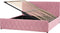 ROCHEFORT - Tweepersoonsbed - Roze - 180 x 200 cm - Fluweel