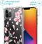 iMoshion Hoesje Geschikt voor iPhone 12 Pro / 12 Hoesje Met Koord - iMoshion Design Hoesje met Koord - Roze / Transparant / Blossom Watercolor