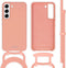 iMoshion Hoesje Geschikt voor Samsung Galaxy S22 Hoesje Met Koord - iMoshion Color Backcover met afneembaar koord - oranje