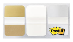 Post-it - Indextabs post-it 686 25mmx38mm wit goud zilver | 24 stuks