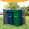 Coast Tuinscherm Set van 2 Panelen 123 × 123 cm – Grijs – Privacy Scherm met Grondpennen voor Airco,