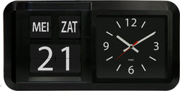 Fysic FK850 - Dementieklok - Analoog - Grote cijfers en letters - Zwart (30 cm)