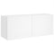 vidaXL - Tv-wandmeubel - met - LED-verlichting - 100x35x41 - cm - wit