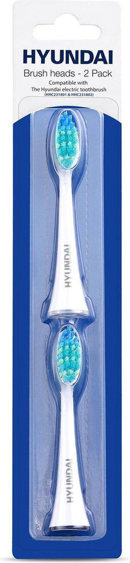 Hyundai - Elektrische Tandenborstel - Opzetborstel - Wit - 2 stuks