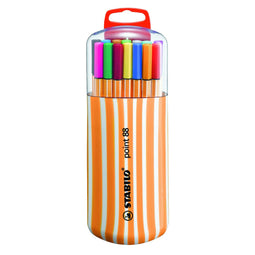 Fineliner STABILO point 88 Zebrui Box 20 kleuren