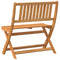 vidaXL - Opvouwbare - Tuinbank - 80x46x85 - cm - Massief - Acaciahout