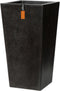 Capi Europe - Bloempot taps 32x32x60 - Zwart - Bloempot voor buiten - FIT912