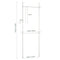 SoBuy Kledingrek Telescopisch - Verstelbaar 75-126 cm - Wit