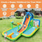 Coast 9-in-1 Springkasteel Olifant met Glijbaan, Klimwand & Ballenbad – Opblaasbaar Waterpark 378 x
