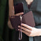 Selencia Hoesje Geschikt voor iPhone Xs / X Hoesje Met Pasjeshouder - Selencia Llyr 2-in-1 Uitneembare Slang Bookcase - Donkerrood
