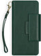 Selencia Hoesje Geschikt voor iPhone 11 Hoesje Met Pasjeshouder - Selencia Surya 2-in-1 Uitneembare Vegan Lederen Bookcase - Groen
