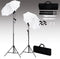 vidaXL - Fotostudioset - met - achtergrond, - lampen - en - paraplu's