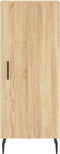 vidaXL - Dressoir - 34,5x34x90 - cm - bewerkt - hout - sonoma - eiken