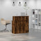 vidaXL - Receptiebalie - 100x50x103,5 - cm - bewerkt - hout - gerookt - eikenkleurig