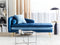 GONESSE - Chaise longue - Marineblauw - Fluweel