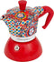 Bialetti Moka Induction Dolce&Gabbana - Moka Express - 0,09 l - Blauw Rood Wit