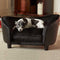 ENCHANTED PET | Enchanted Hondenmand Sofa Ultra Pluche Snuggle Wicker Zwart