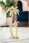 Furnilux - Decoratie item Sanka Palmboom goud metaal 18 x 14 x 40 cm