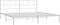 vidaXL - Bedframe - met - hoofdbord - metaal - wit - 200x200 - cm