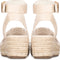 POSH by Poelman FLO - Plateau sandalen - Sleehak 5 cm - Donker beige - 38