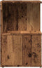 vidaXL - Nachtkastje - 35x35x55 - cm - bewerkt - hout - oud - houtkleurig