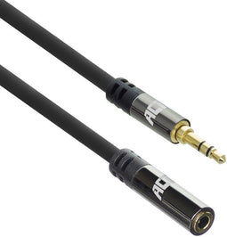 ACT AC3617 - Audio Verlengkabel 3.5mm jack male - female - 5 meter - Zwart
